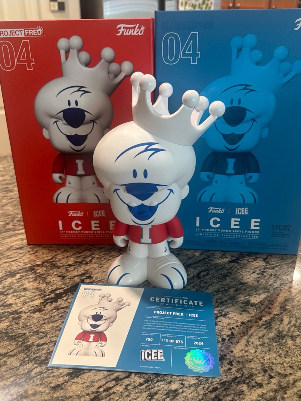 Funko ICEE Project Fred Vinyl Figure - White, Red & Blue